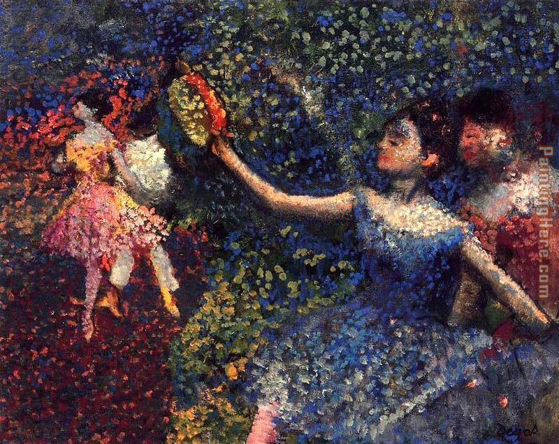 Dancer and Tambourine painting - Edgar Degas Dancer and Tambourine art painting